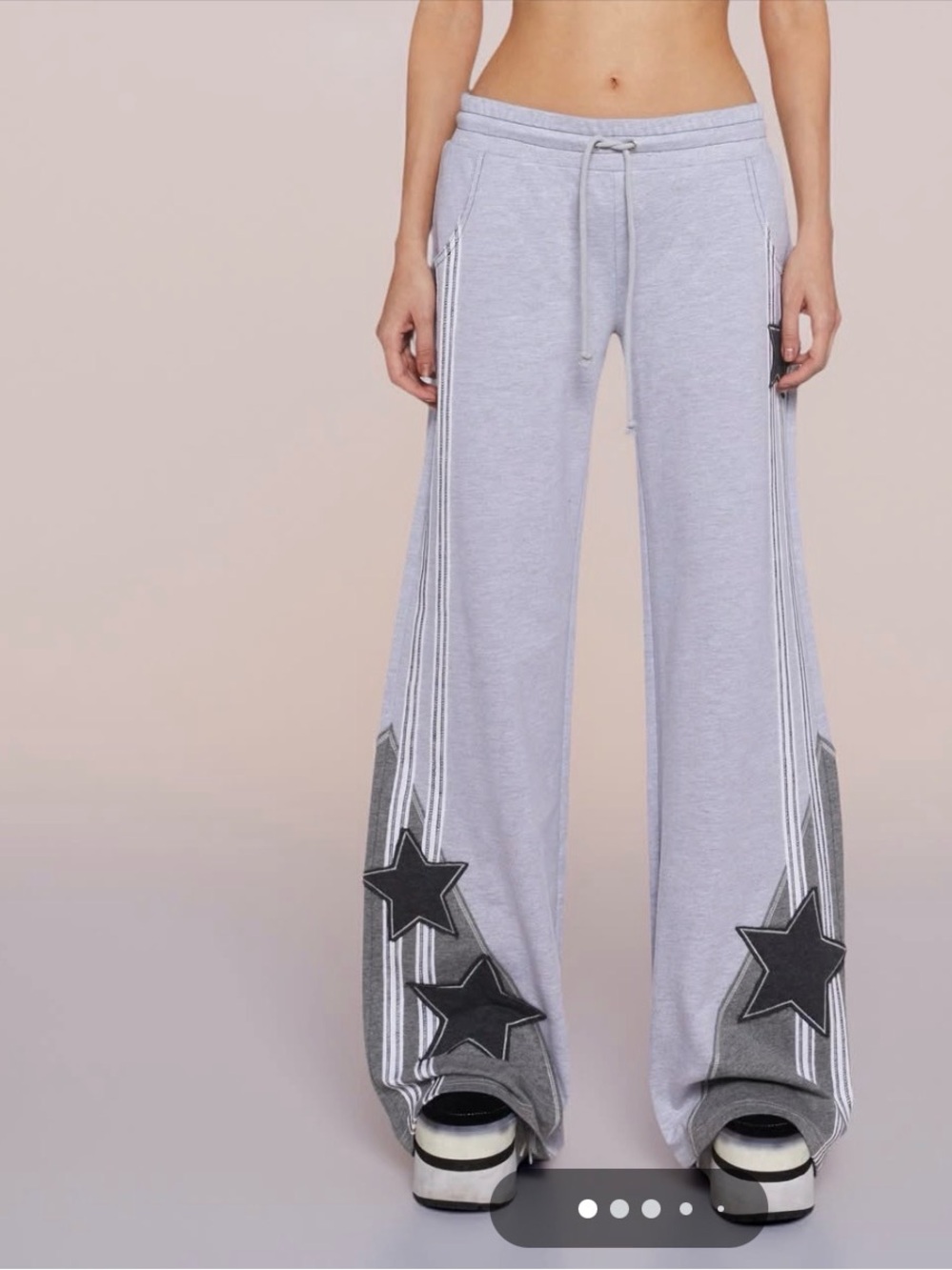 dELiA*s Gray Cozy Lounge Pants with Rainbow Logo